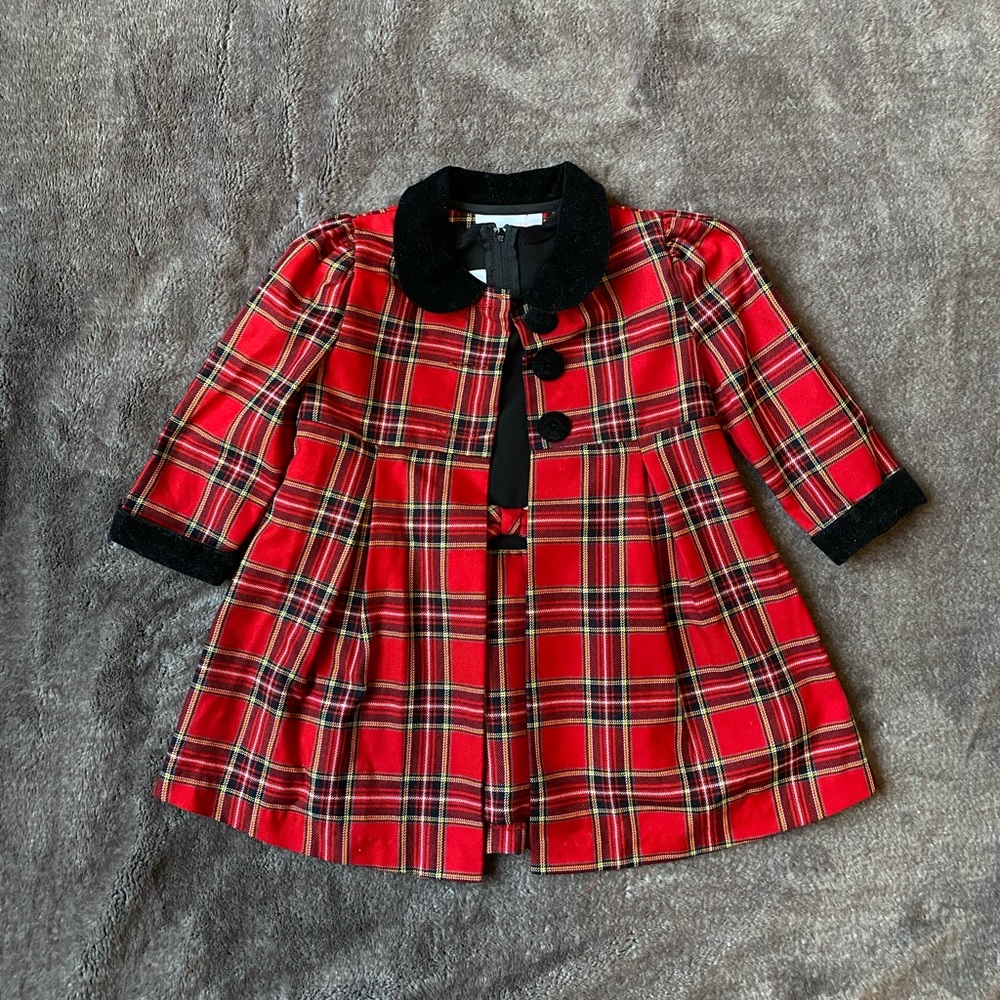 Plaid Dress & Jacket Outfit